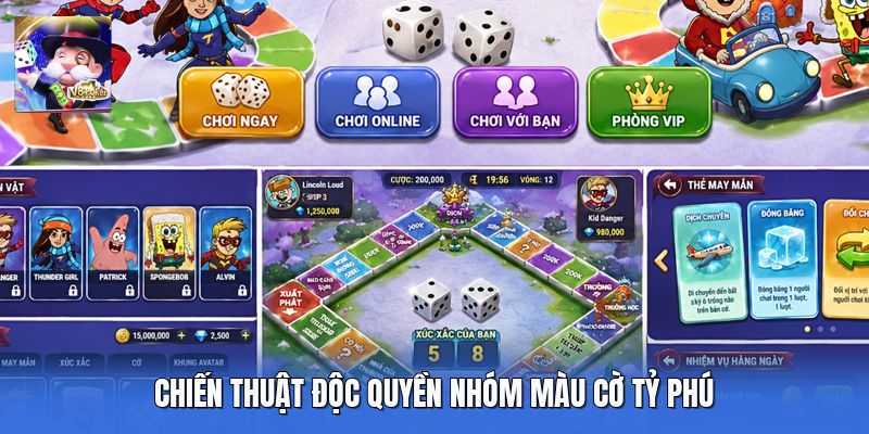 Chiến thuật độc quyền nhóm màu cờ tỷ phú