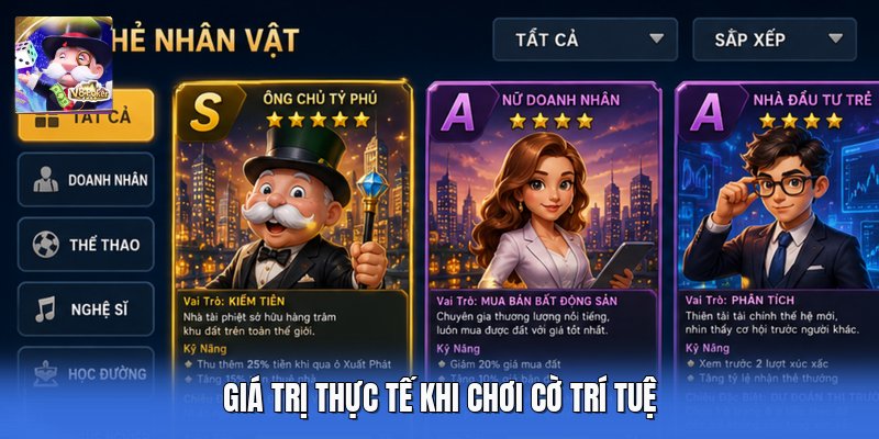Giá trị thực tế khi chơi cờ trí tuệ