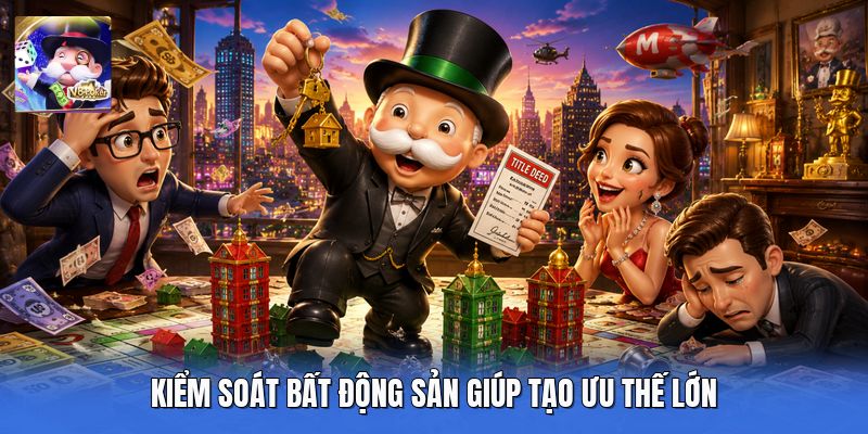 Kiểm soát bất động sản giúp tạo ưu thế lớn