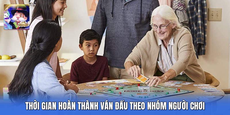 Thời gian hoàn thành ván đấu theo nhóm người chơi