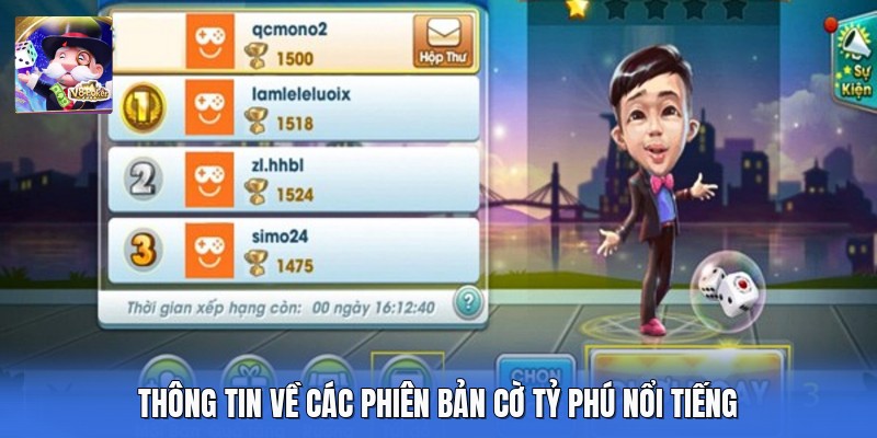 Thông tin về các phiên bản cờ tỷ phú nổi tiếng 
