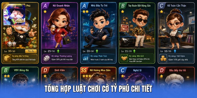 Tổng hợp luật chơi Cờ Tỷ Phú chi tiết 