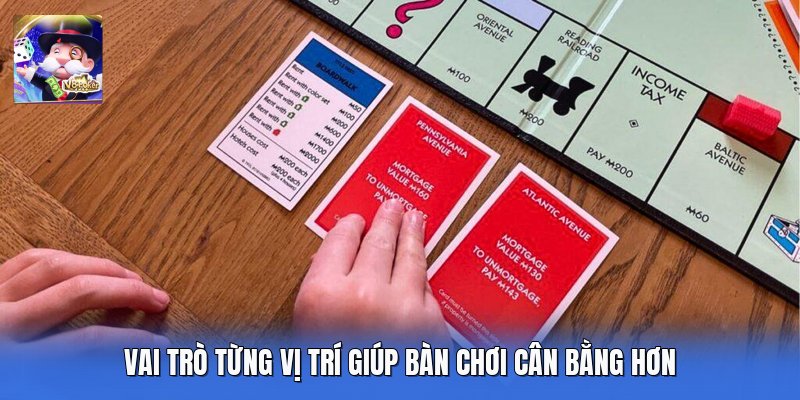 Vai trò từng vị trí giúp bàn chơi cân bằng hơn