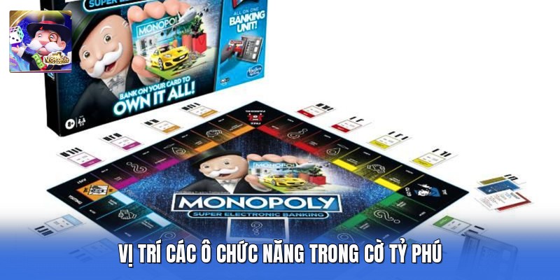 Vị trí các ô chức năng trong cờ tỷ phú